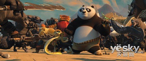 《功夫熊猫2》壁纸 萌态功夫与中医元素针灸的魅力